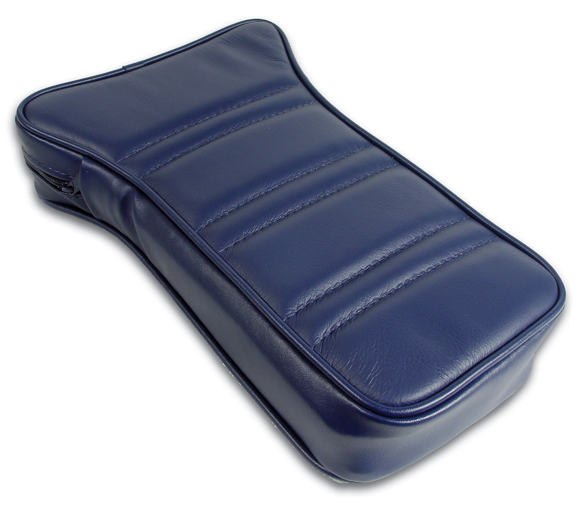 1977-1977 Corvette Reproduction Center Armrest - Dark Blue Leather W/Vinyl-424945-Corvette-Store-Online