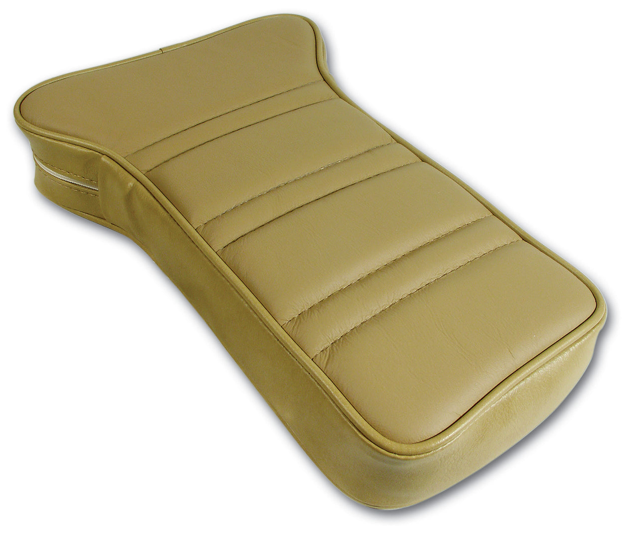 1976-1977 Corvette Reproduction Center Armrest - Buckskin Leather W/Vinyl-424957-Corvette-Store-Online