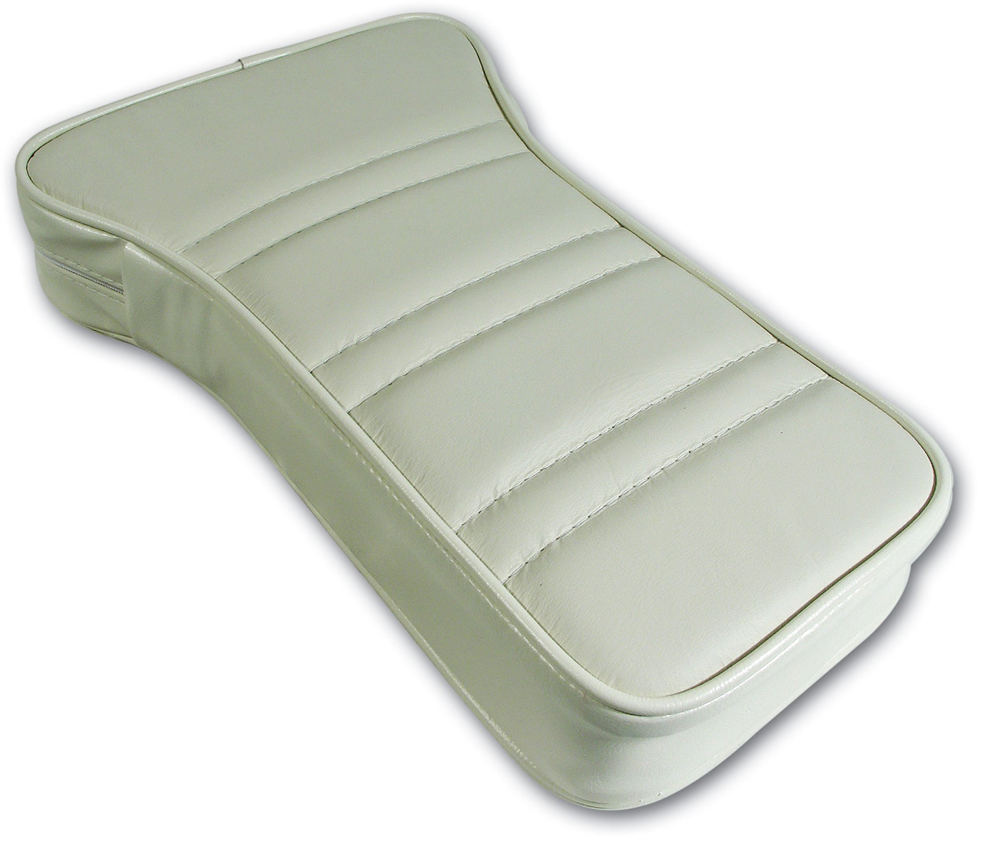 1976-1977 Corvette Reproduction Center Armrest - White Leather W/Vinyl-424976-Corvette-Store-Online