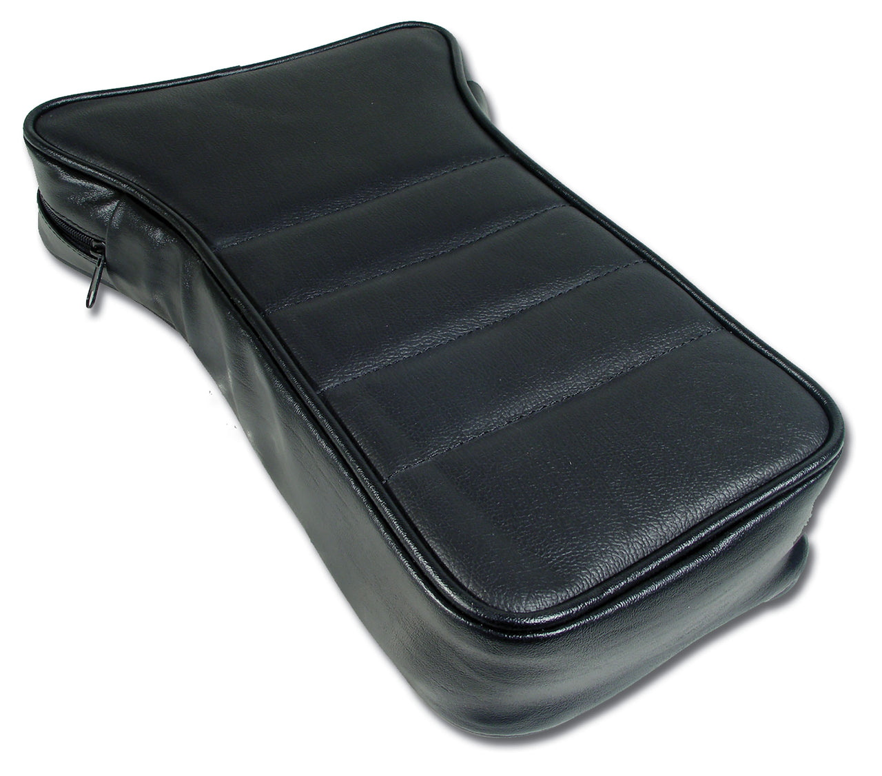 1979-1981 Corvette Reproduction Center Armrest - Black Leather W/Vinyl-425020-Corvette-Store-Online