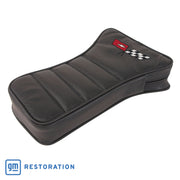 1982-1982 Corvette Center Armrest With Embroidered C3 Cross Flags - Charcoal-425021E-Corvette-Store-Online