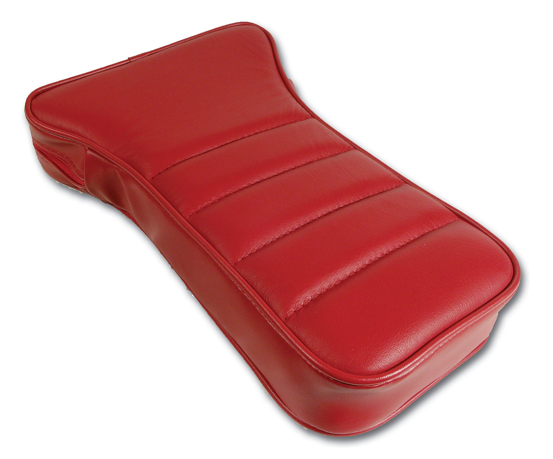 1979-1981 Corvette Reproduction Center Armrest - Red Leather W/Vinyl-425024-Corvette-Store-Online
