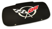 1997-2004 Corvette Front License Plate Contour - Black W/Mirrored C5 Logo-42530-Corvette-Store-Online