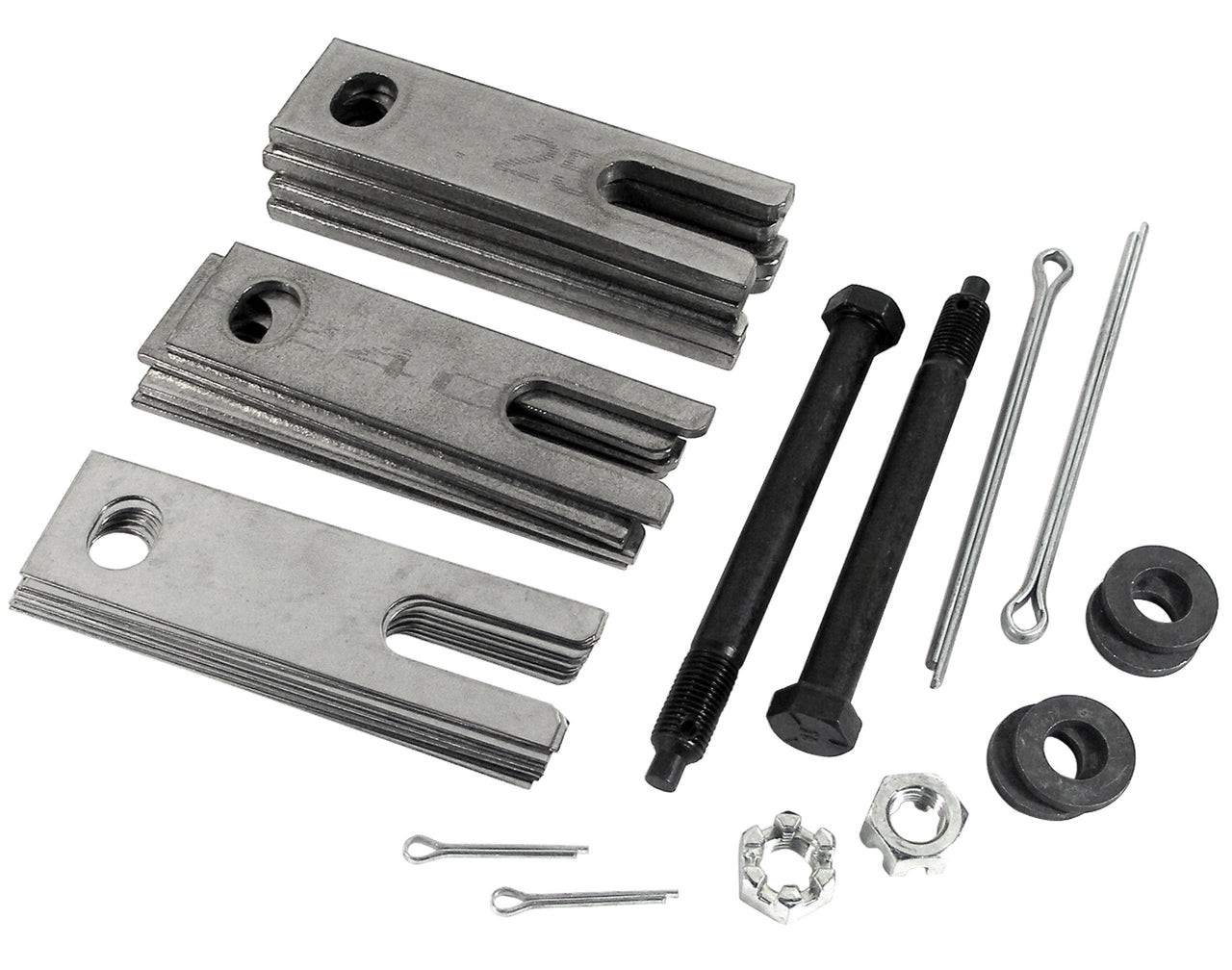 1963-1982 Corvette 18pc Slotted Trailing Arm Shim Kit W/Stainless Shims & Hardware Kit-42532-Corvette-Store-Online