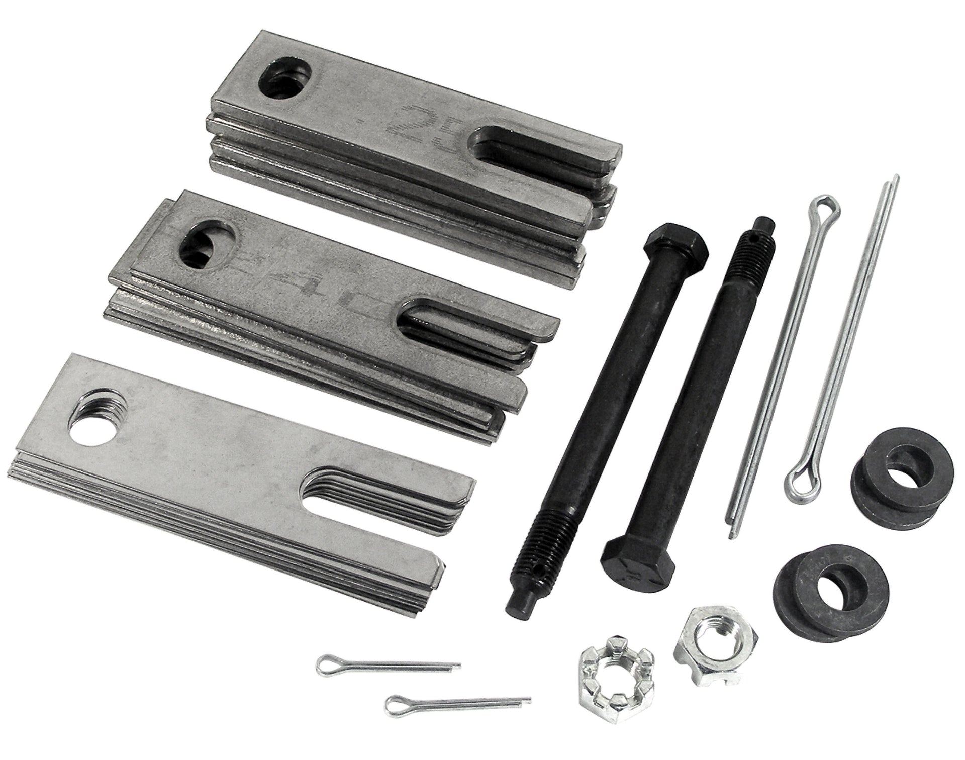 1963-1982 Corvette 18pc Slotted Trailing Arm Shim Kit W/Stainless Shims & Hardware Kit-42532-Corvette-Store-Online
