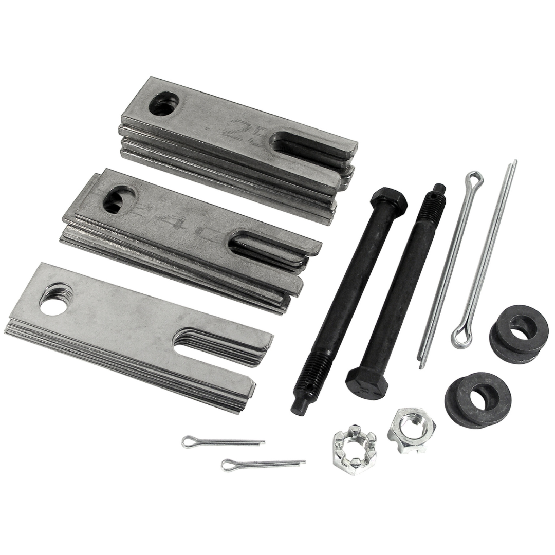1963-1982 Corvette 18pc Slotted Trailing Arm Shim Kit W/Stainless Shims & Hardware Kit - CA