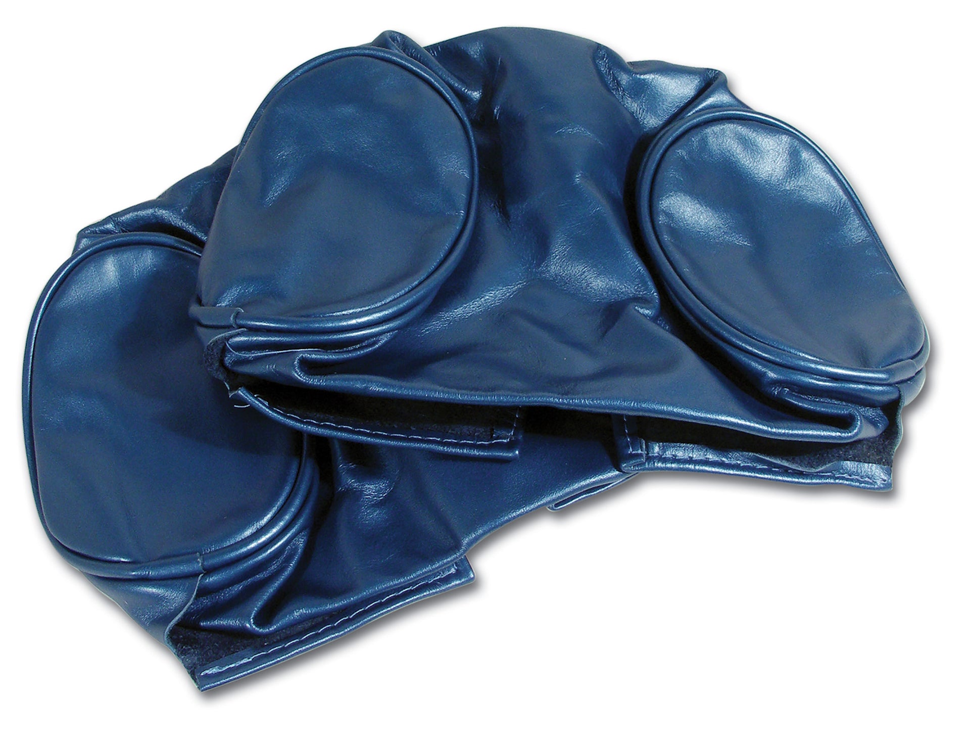 1966-1966 Corvette Headrest Covers Bright Blue Leather-425840-Corvette-Store-Online