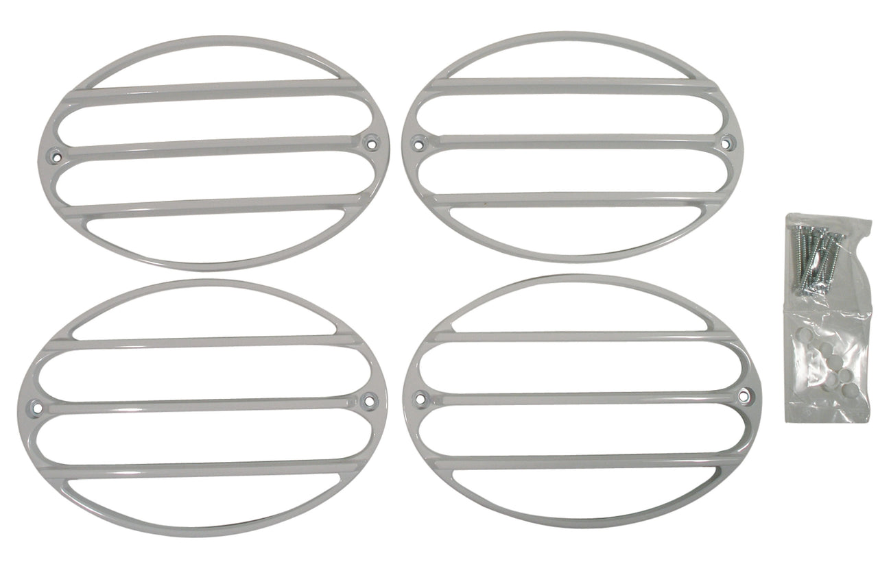 2001-2004 Corvette Tail Light Louver Kit Phantom Speedway White-42589-Corvette-Store-Online