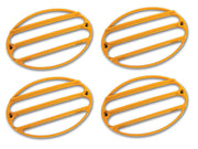 2000-2004 Corvette Tail Light Louver Kit Phantom Millennium Yellow-42595-Corvette-Store-Online