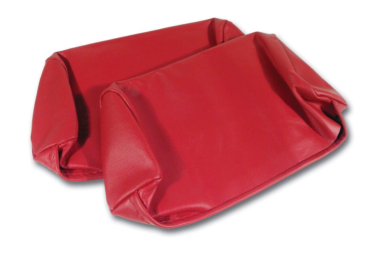 1968-1969 Corvette Headrest Covers Red Leather-426030-Corvette-Store-Online