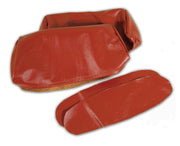 1968-1968 Corvette Headrest Covers Dark Orange Leather-426038-Corvette-Store-Online