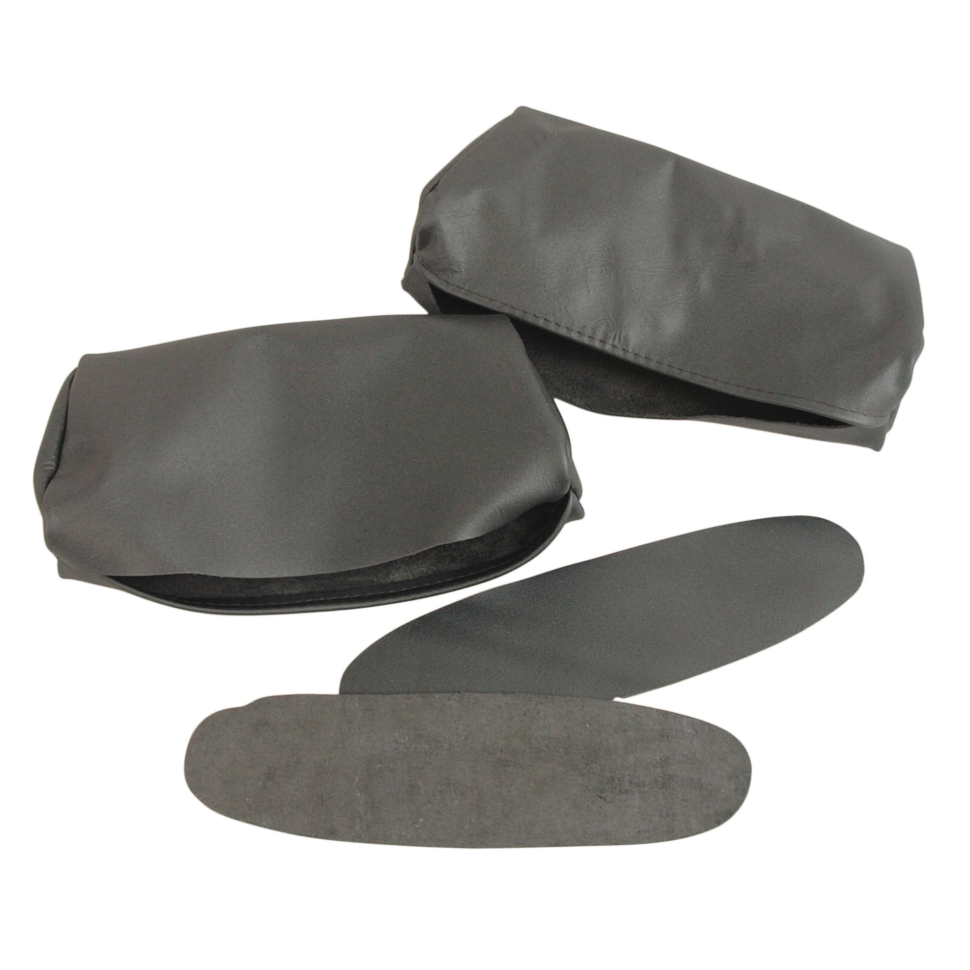 1968-1969 Corvette Headrest Covers Gunmetal Leather-426063-Corvette-Store-Online