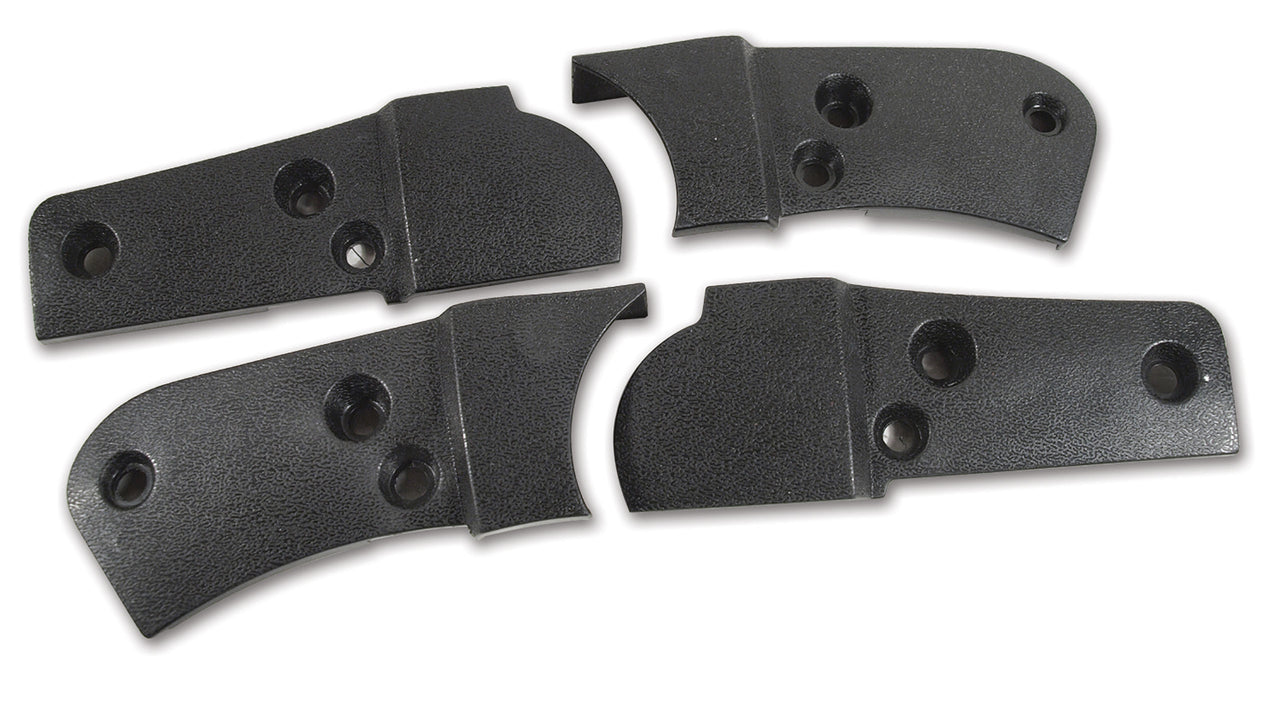 1979-1981 Corvette Reproduction Seat Hinge Cover Set - 4pc - Black-426820-Corvette-Store-Online