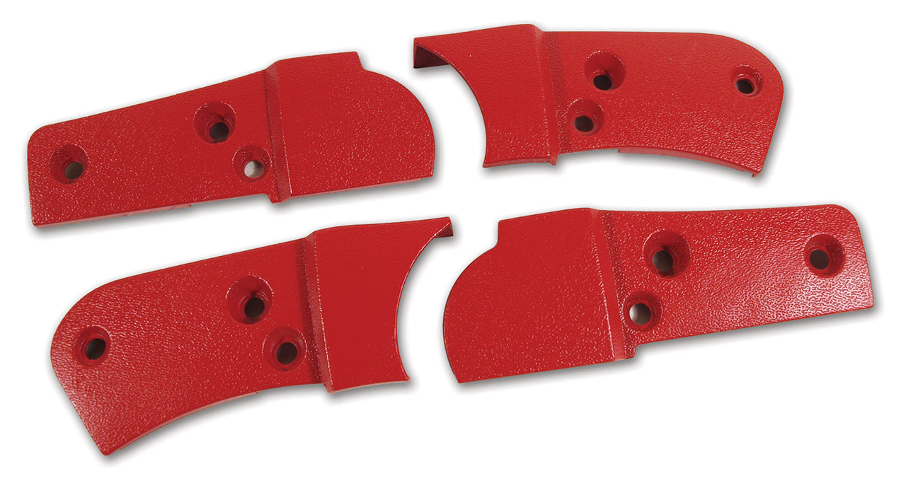 1979-1981 Corvette Reproduction Seat Hinge Cover Set - 4pc - Red-426824-Corvette-Store-Online