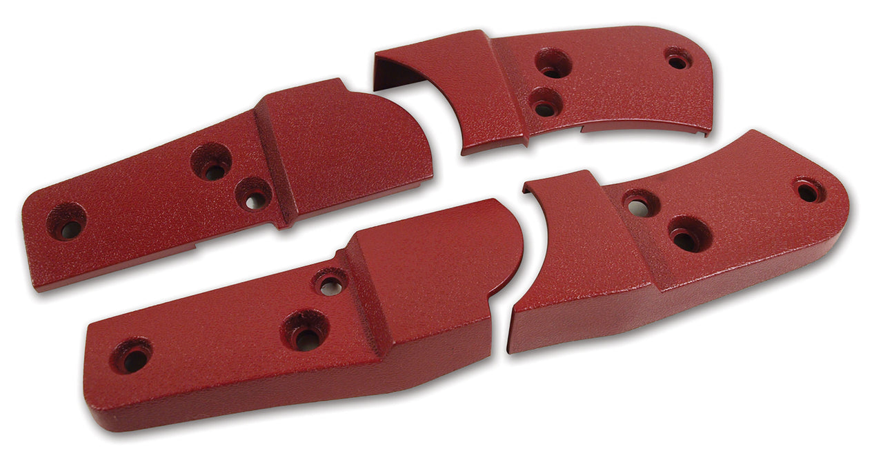 1982-1982 Corvette Reproduction Seat Hinge Cover Set - 4pc - Red-426826-Corvette-Store-Online