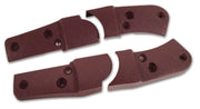 1980-1980 Corvette Reproduction Seat Hinge Cover Set - 4pc - Claret-426836-Corvette-Store-Online