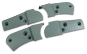 1982-1982 Corvette Reproduction Seat Hinge Cover Set - 4pc - Silvergreen-426859-Corvette-Store-Online