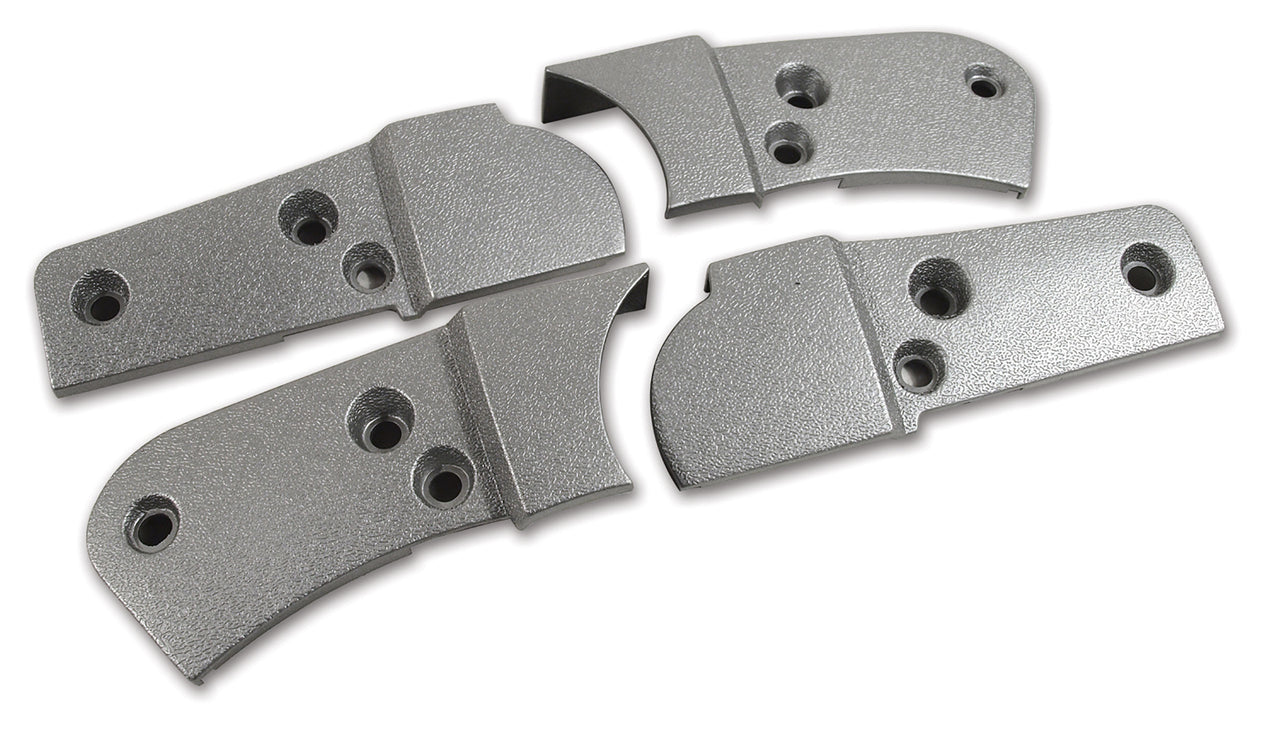 1981-1981 Corvette Reproduction Seat Hinge Cover Set - 4pc - Silver-426864-Corvette-Store-Online