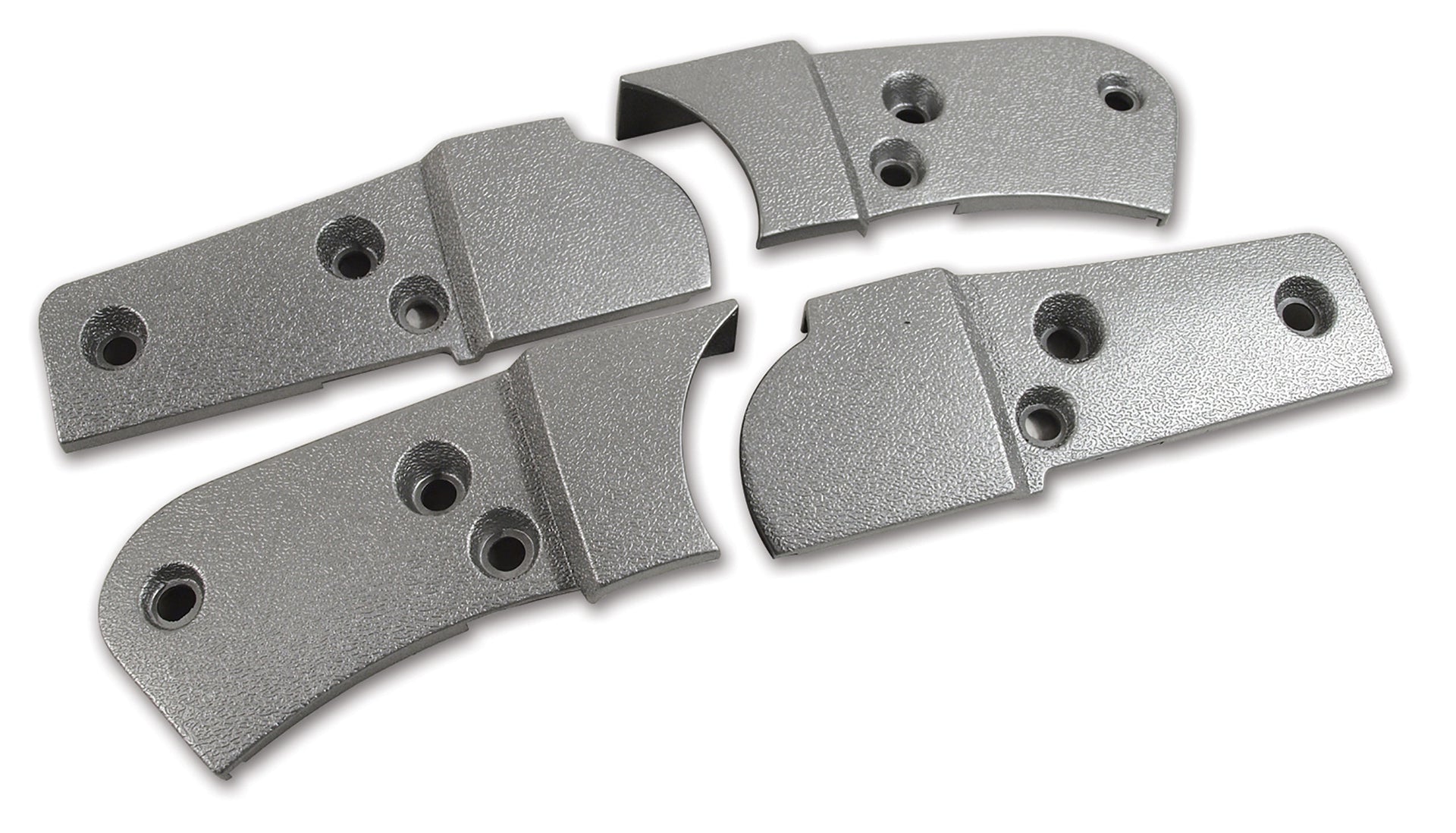 1981-1981 Corvette Reproduction Seat Hinge Cover Set - 4pc - Silver-426864-Corvette-Store-Online
