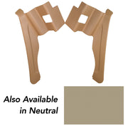 1974-1974 Corvette Interior Rear Quarter Panels Neutral Conv W/Shoulder Harness 74E-427616-Corvette-Store-Online