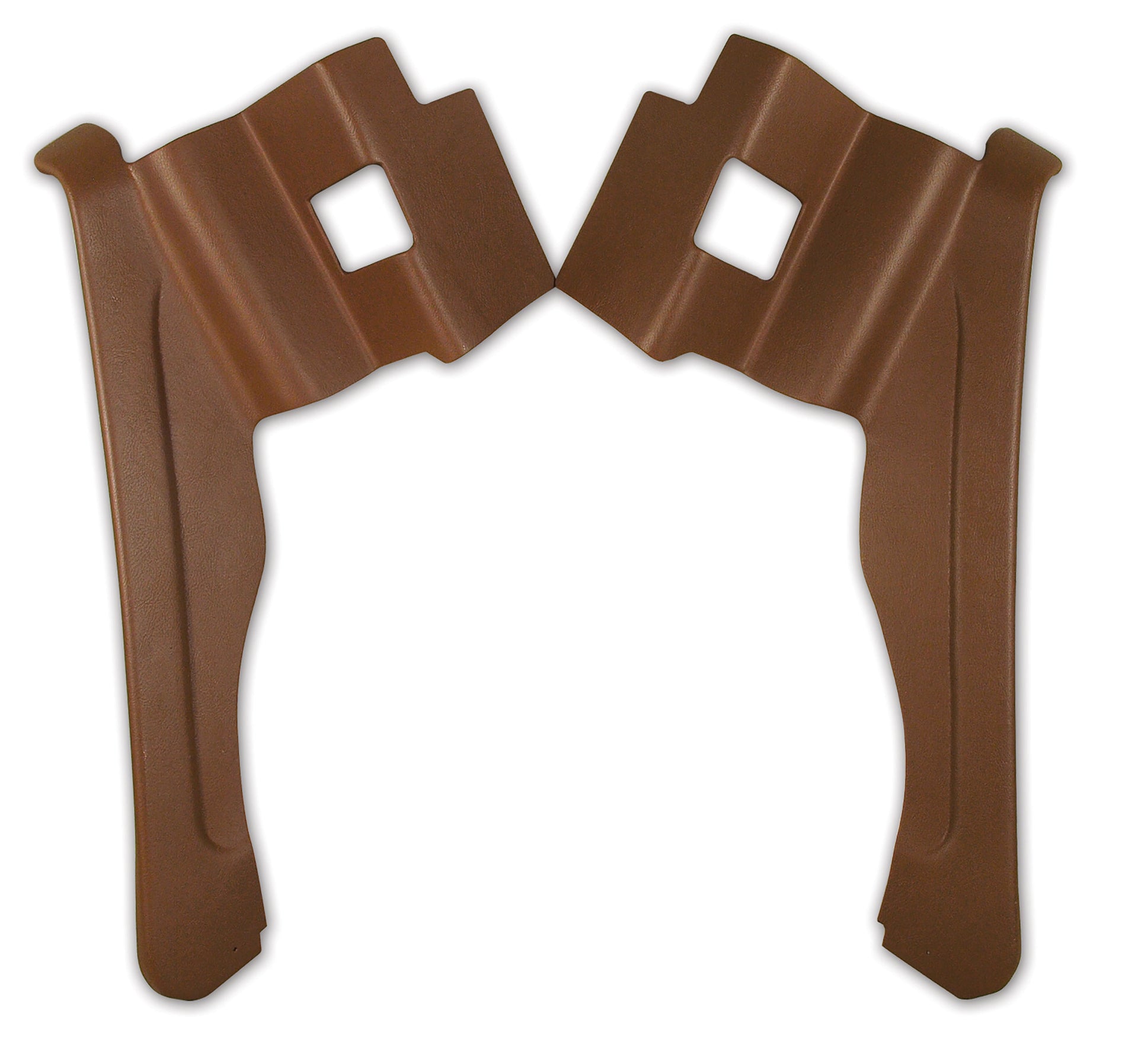 1970-1972 Corvette Interior Rear Quarter Panels Dark Saddle Conv W/Shoulder Harness-427653-Corvette-Store-Online