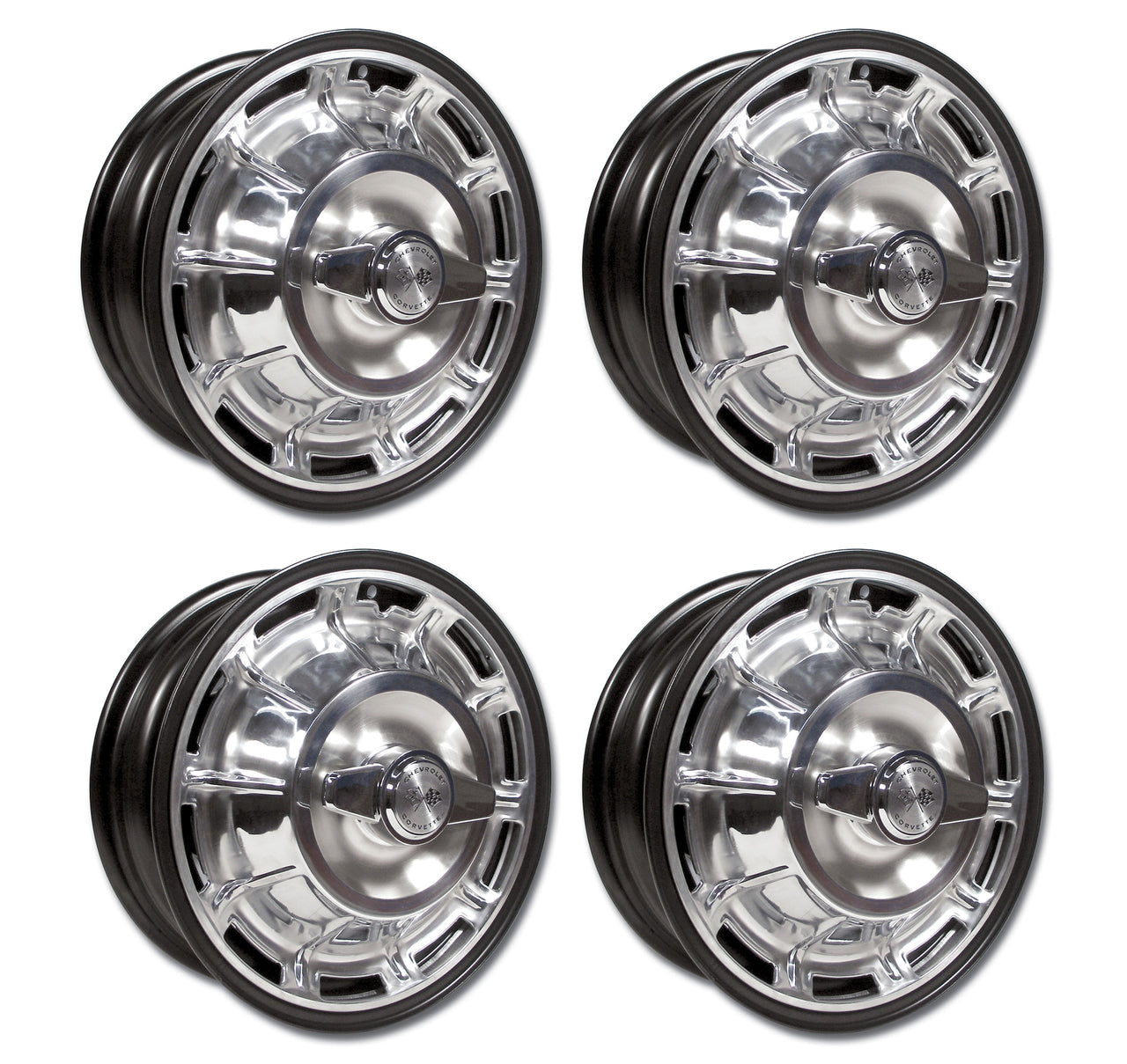 1956-1958 Corvette Steel Wheel Set-42766-Corvette-Store-Online