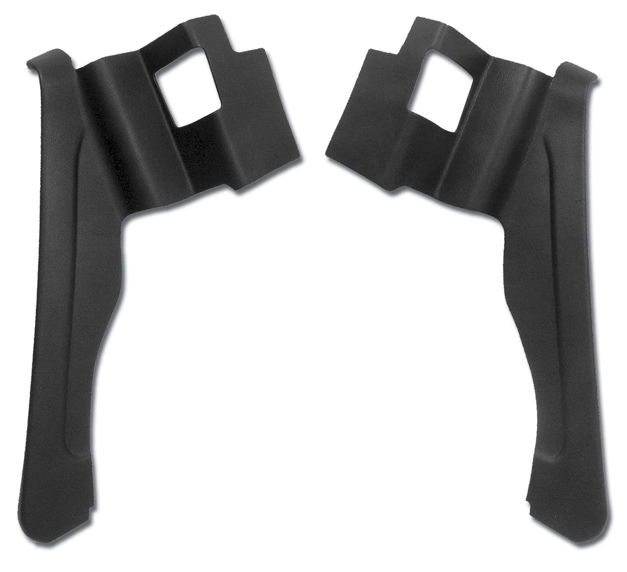 1974-1975 Corvette Interior Rear Quarter Panels Black Convertible W/Shoulder Harness 74L-427720-Corvette-Store-Online