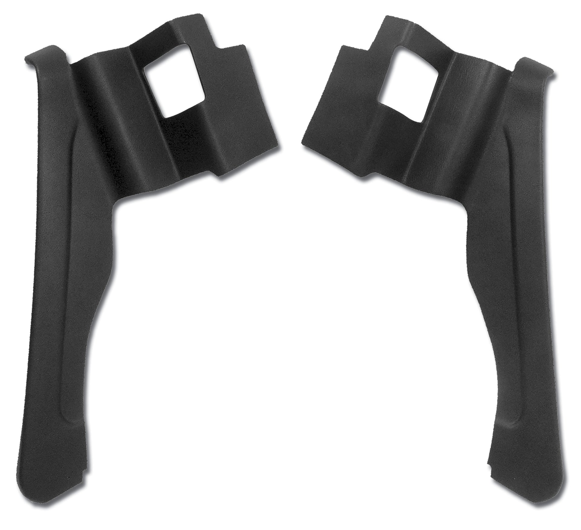 1974-1975 Corvette Interior Rear Quarter Panels Black Convertible W/Shoulder Harness 74L-427720-Corvette-Store-Online