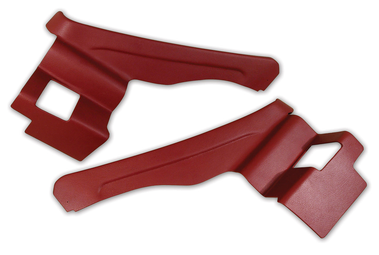 1974-1975 Corvette Interior Rear Quarter Panels Oxblood Conv W/Shoulder Harness 74L-427731-Corvette-Store-Online