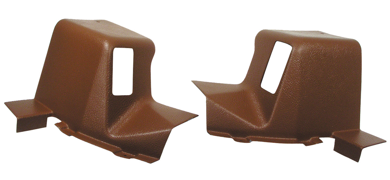 1973-1973 Corvette Interior Rear Quarter Panel Extensions Dark Saddle Coupe-428123-Corvette-Store-Online