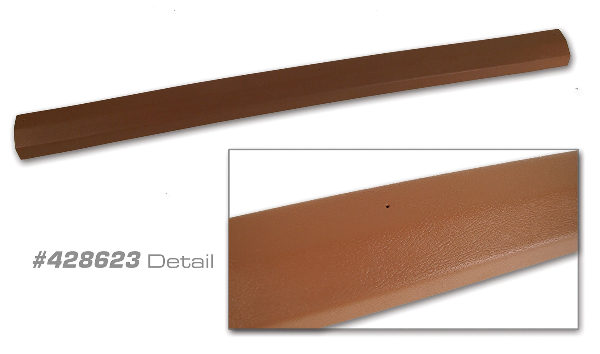 1973-1973 Corvette Coupe Rear Window Trim Dark Saddle-428623-Corvette-Store-Online