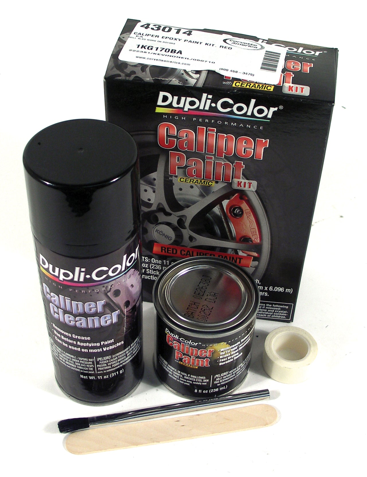 1953-2020 Corvette Epoxy Caliper & Rotor Paint Kit - Red-43014-Corvette-Store-Online