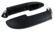 1958-1958 Corvette Armrest Assemblies W/Chrome Ends - Charcoal-430204-Corvette-Store-Online