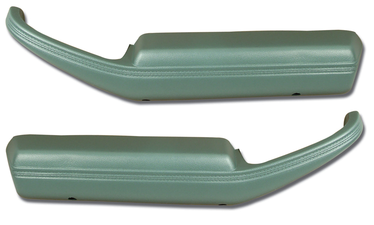 1982-1982 Corvette Moulded Door Panel Armrest Pair - Silvergreen-430759-Corvette-Store-Online