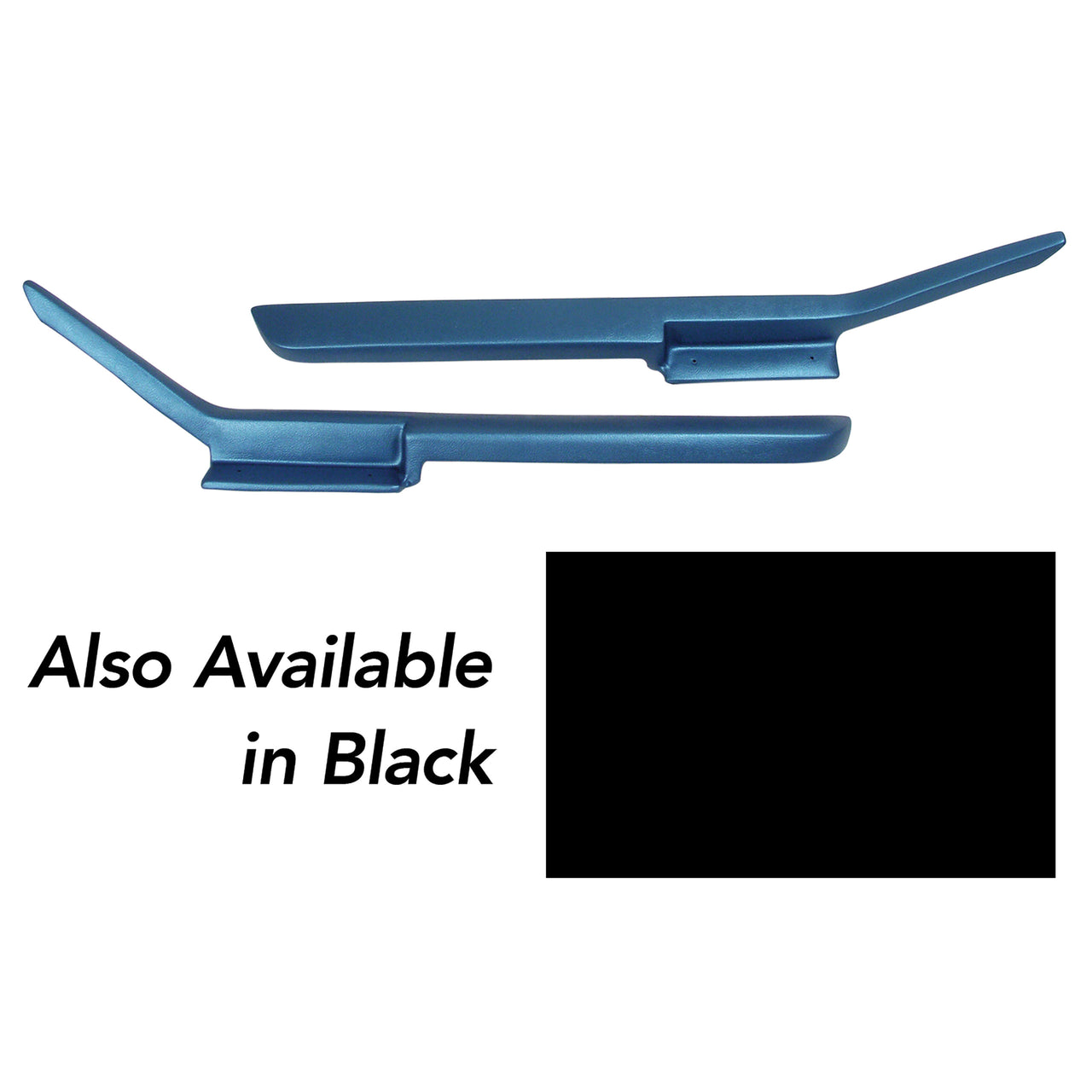 1984-1989 Corvette Moulded Door Panel Armrest Pair - Black-430820-Corvette-Store-Online