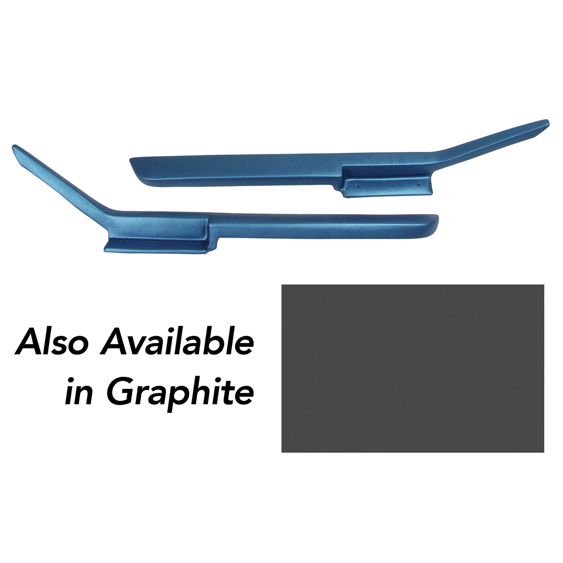 1984-1987 Corvette Moulded Door Panel Armrest Pair - Graphite-430822-Corvette-Store-Online