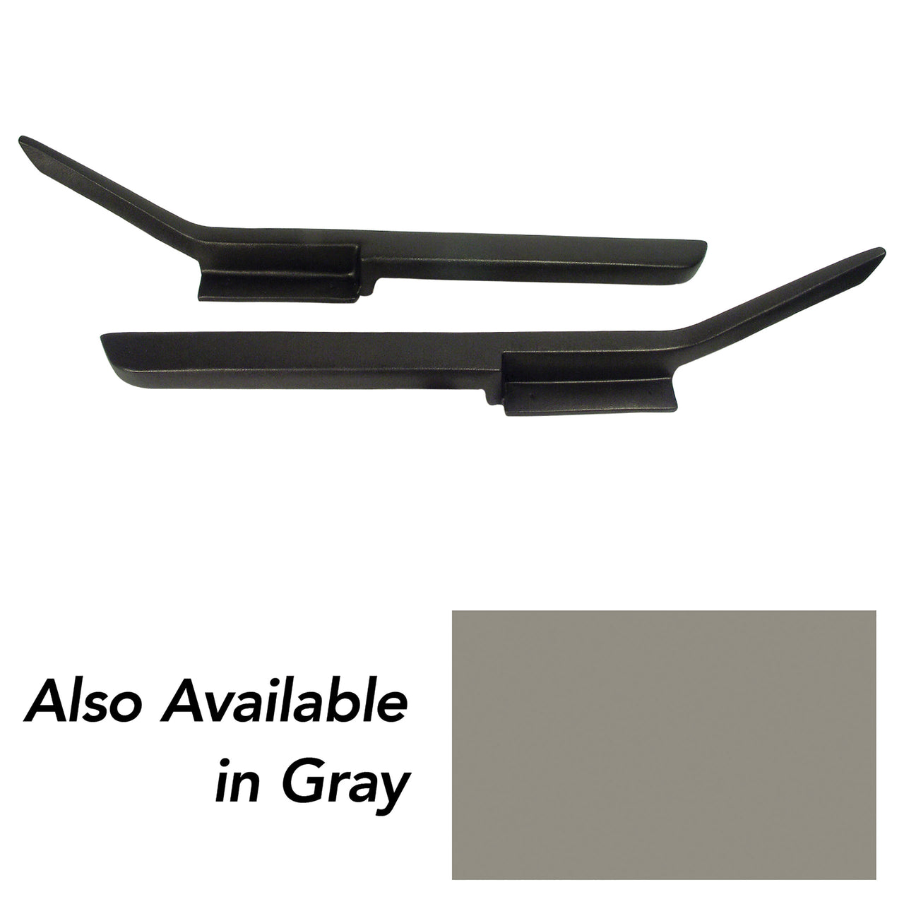 1984-1987 Corvette Moulded Door Panel Armrest Pair - Gray-430869-Corvette-Store-Online