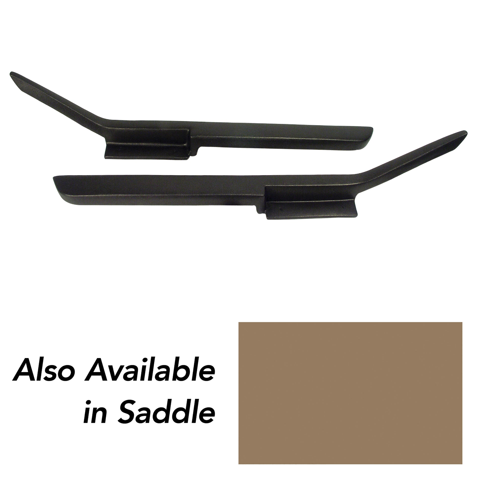 1984-1987 Corvette Moulded Door Panel Armrest Pair - Saddle-430872-Corvette-Store-Online