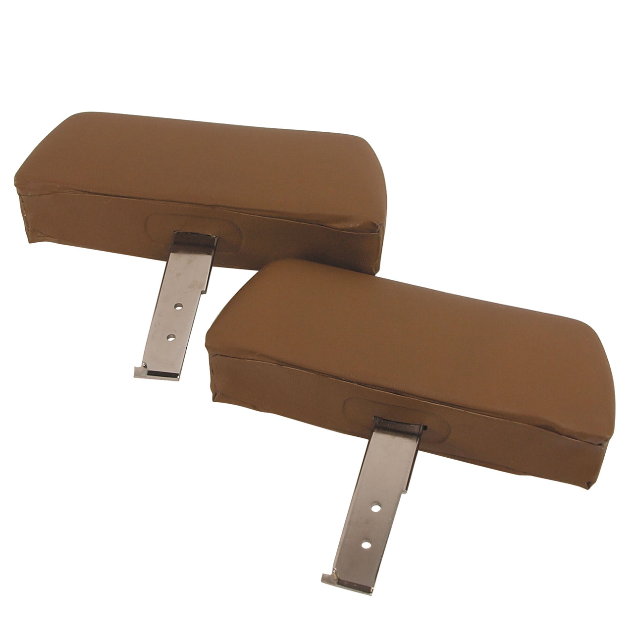 1968-1969 Corvette Headrests Saddle Complete W/ABS Covers-432356-Corvette-Store-Online