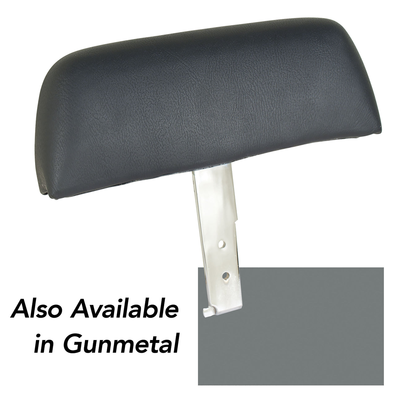 1968-1969 Corvette Headrests Gunmetal Complete W/ABS Covers-432363-Corvette-Store-Online