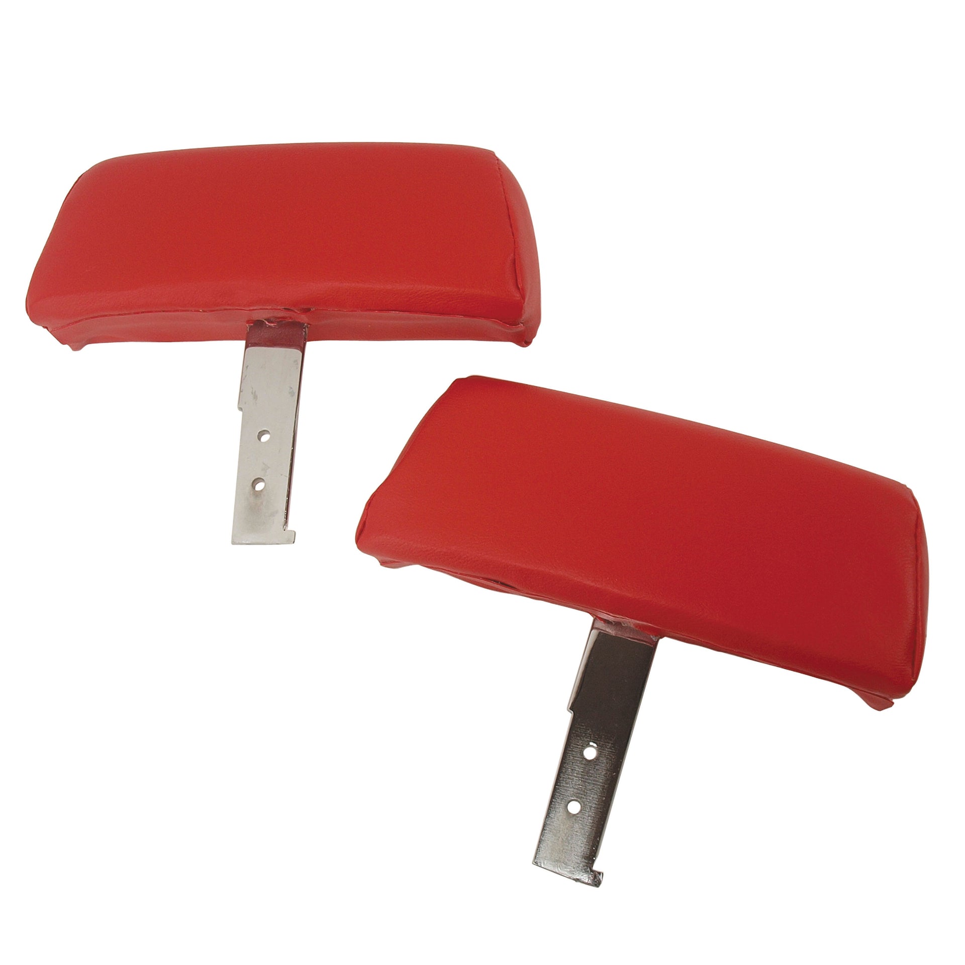 1968-1969 Corvette Headrests Red Complete W/Vinyl Covers-432530-Corvette-Store-Online