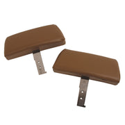 1968-1969 Corvette Headrests Saddle Complete W/Vinyl Covers-432556-Corvette-Store-Online