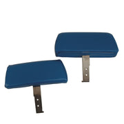 1968-1969 Corvette Headrests Bright Blue Complete W/Leather Covers-432641-Corvette-Store-Online
