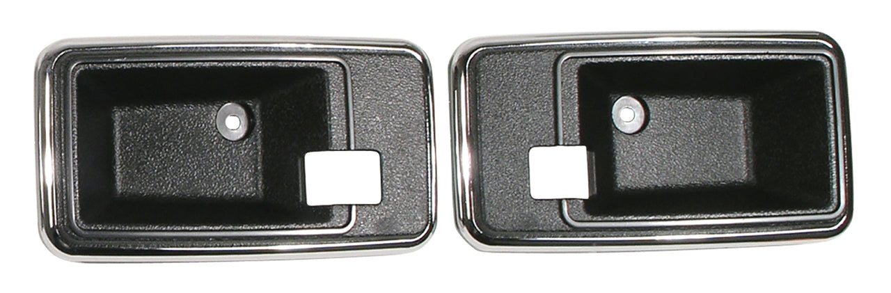 1978-1981 Corvette Door Latch Bezels Black-433420-Corvette-Store-Online