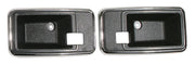 1978-1981 Corvette Door Latch Bezels Black-433420-Corvette-Store-Online