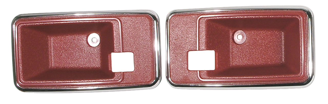 1978-1981 Corvette Door Latch Bezels Red-433424-Corvette-Store-Online