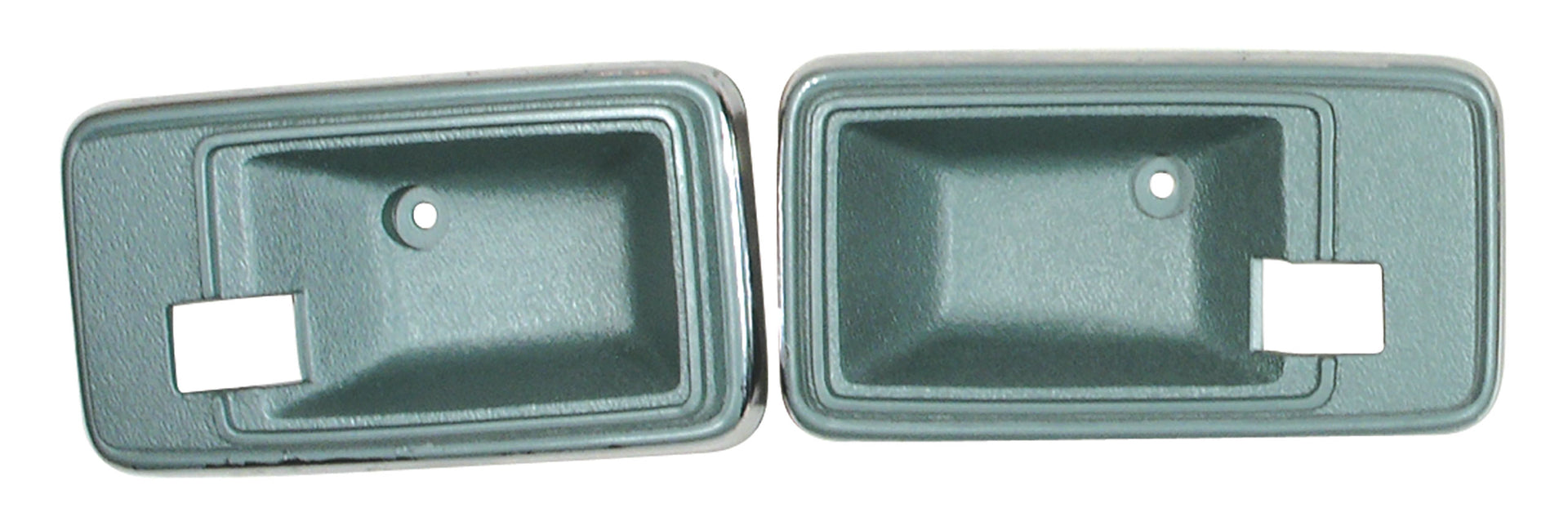 1982-1982 Corvette Door Latch Bezels Silvergreen-433459-Corvette-Store-Online
