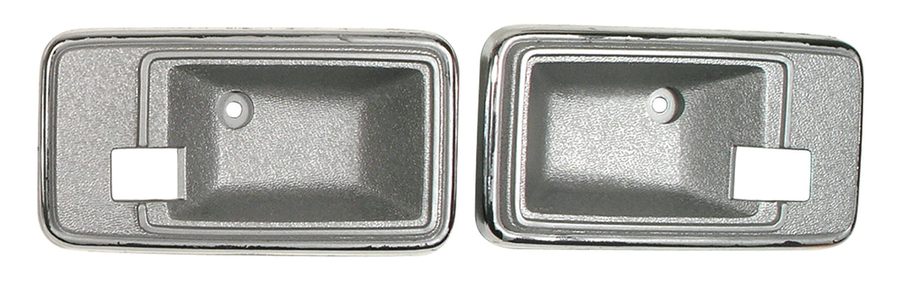 1981-1981 Corvette Door Latch Bezels Silver-433464-Corvette-Store-Online