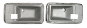 1981-1981 Corvette Door Latch Bezels Silver-433464-Corvette-Store-Online