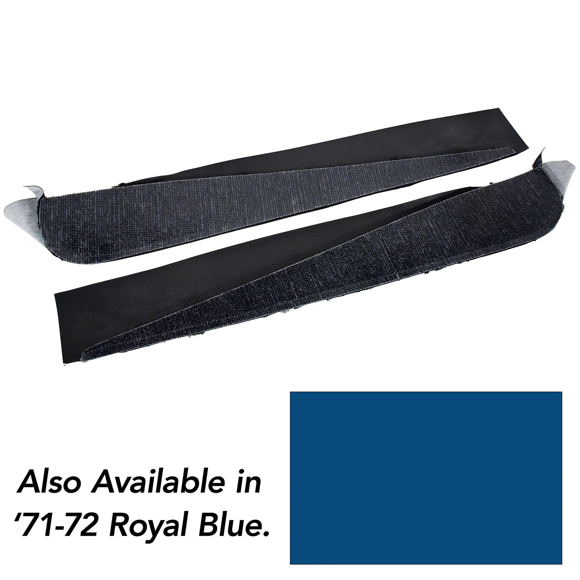 1971-1972 Corvette Carpet Vinyl Strips Royal Blue-433647-Corvette-Store-Online